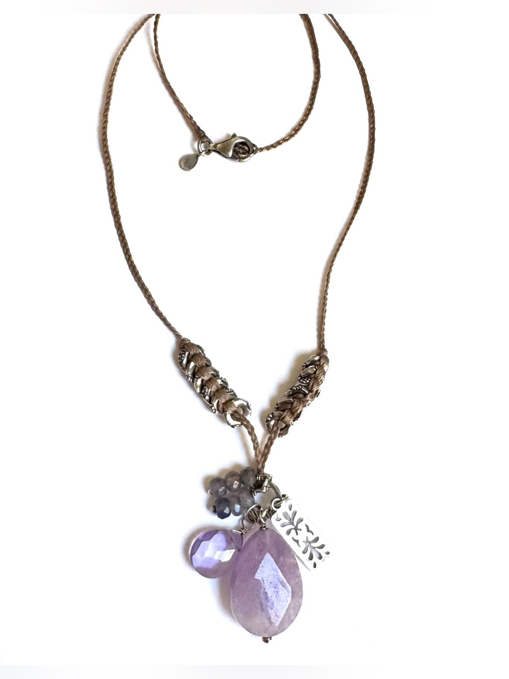NEW SILPADA Necklace Sterling Silver Amethyst Iolite N2330 Trinket NEW IN BOX